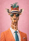 Portrait Mâle Girafe stylé