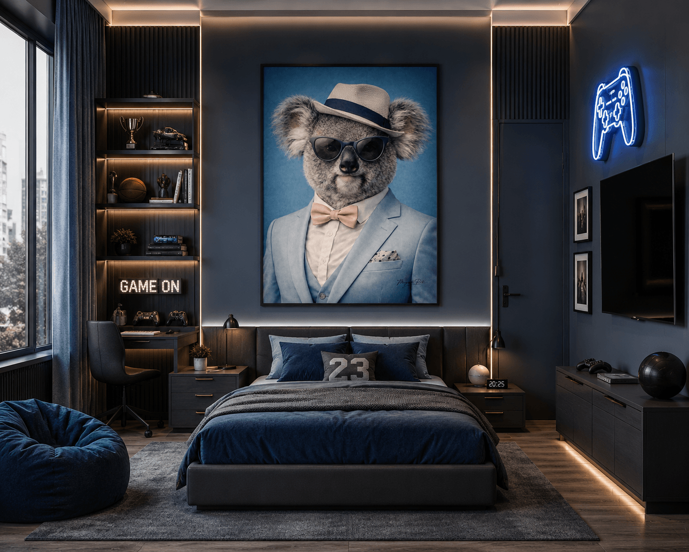 Tableau Mâle Koala boys room
