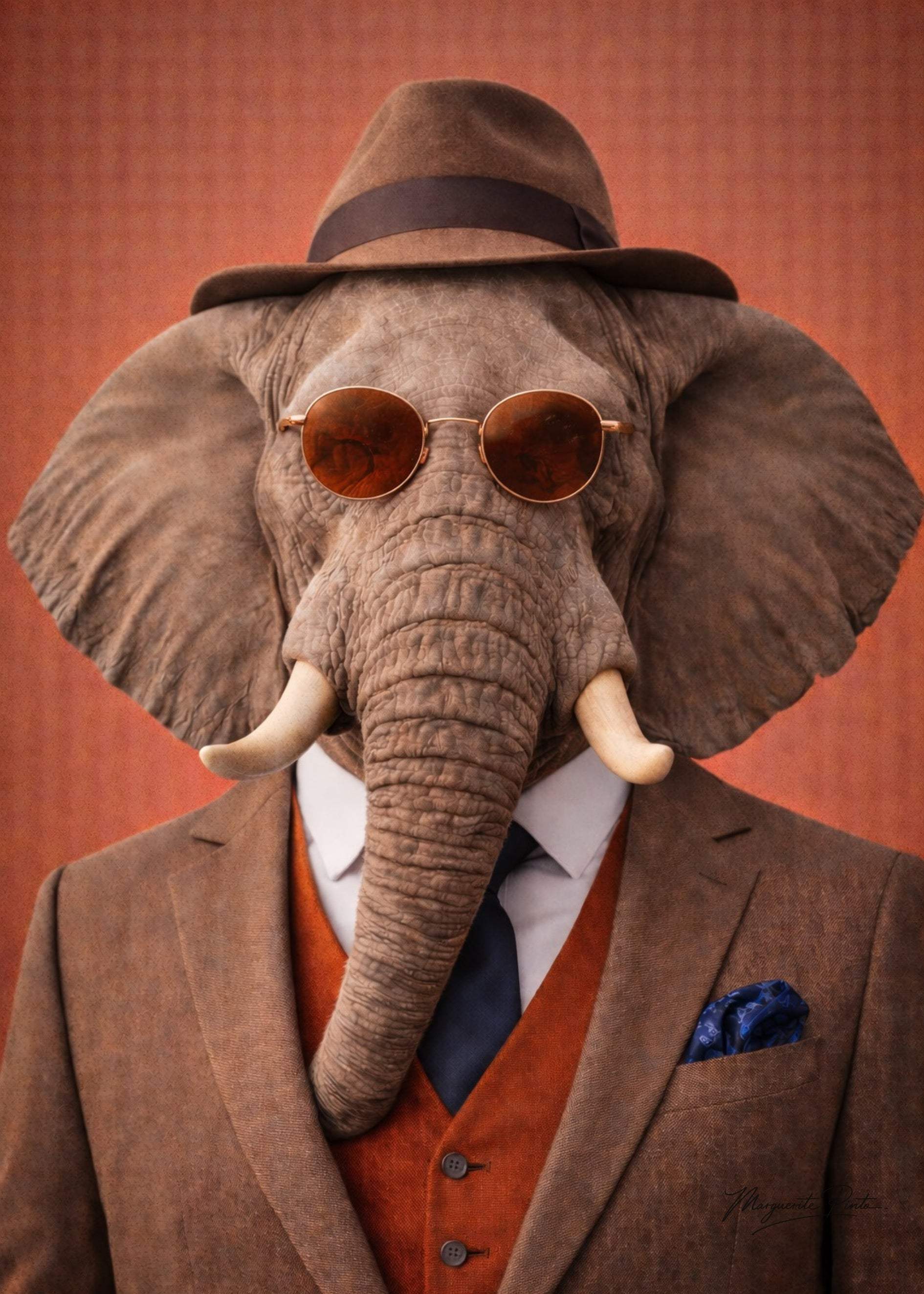 Male elephant portrait